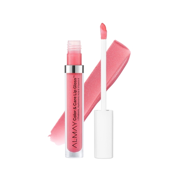 Almay Color & Care Hydrating Hypoallergenic Lip Gloss, 100 Pink Twilight - Picture 1 of 3